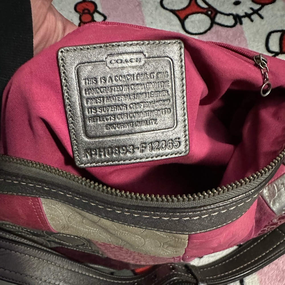 Vtg Coach Patchwork Purse - image 8